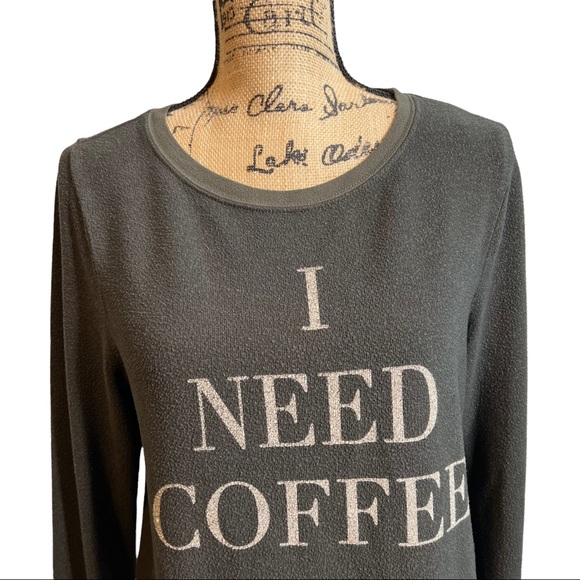 WILDFOX Gray Graphic Tee Shirt Top Size Small - Picture 3 of 7